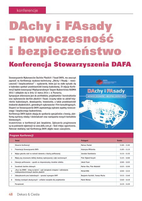 Fachowy Dekarz & Cieśla 1/2014