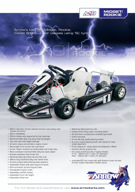 AX9 Midget/Rookie - Arrow Karts