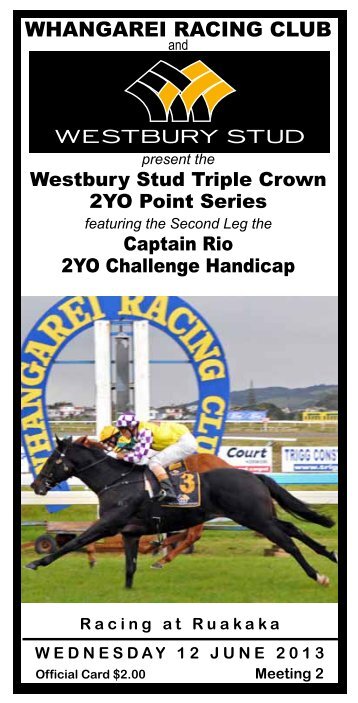 WHANGAREI RACING CLUB - New Zealand Thoroughbred Racing