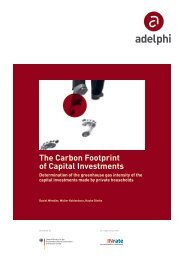 The Carbon Footprint of Capital Investments - adelphi