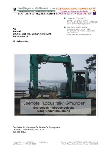 Geologisches Gutachten