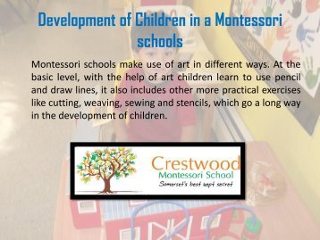 Development of Children in a Montessori schools