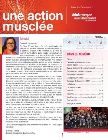 Une action musclée - Muscular Dystrophy Canada
