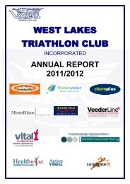 WEST LAKES TRIATHLON CLUB - the Lakers Triathlon Club