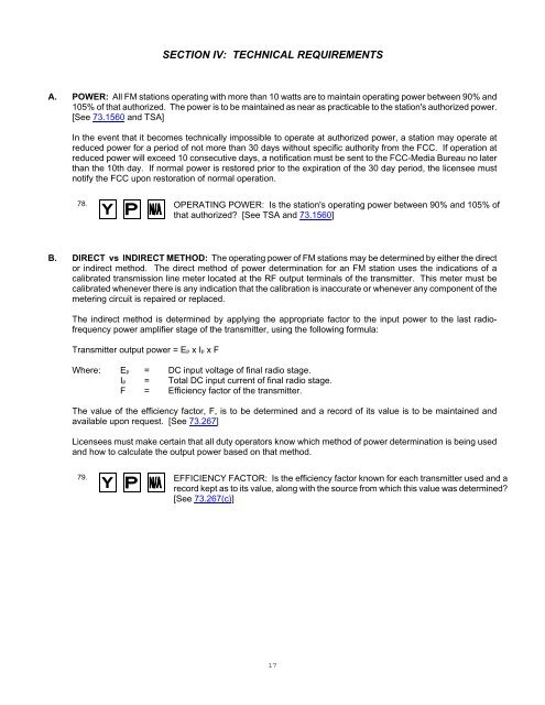 SECTION III: Continued F.