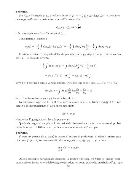 APPUNTI DI MECCANICA STATISTICA Rossana Marra ... - statistiche