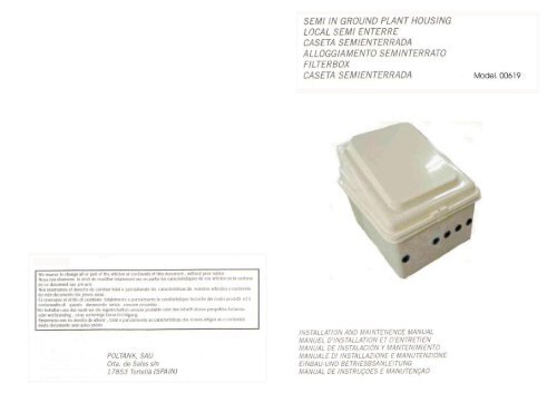 manual caseta 00619.cdr - VitaPiscine