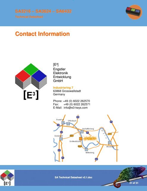 SA Technical Datasheet v2.1