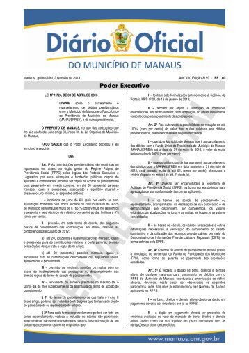 Poder Executivo - DiÃ¡rio Oficial do MunicÃ­pio