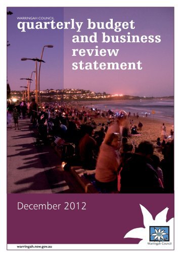 quarterly budget and business review statement - Warringah Council