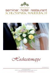 Hochzeitsmappe - Schlosspark Mauerbach