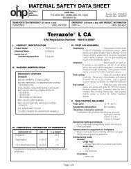 Terrazole L CA MSDS - OHP, Inc.