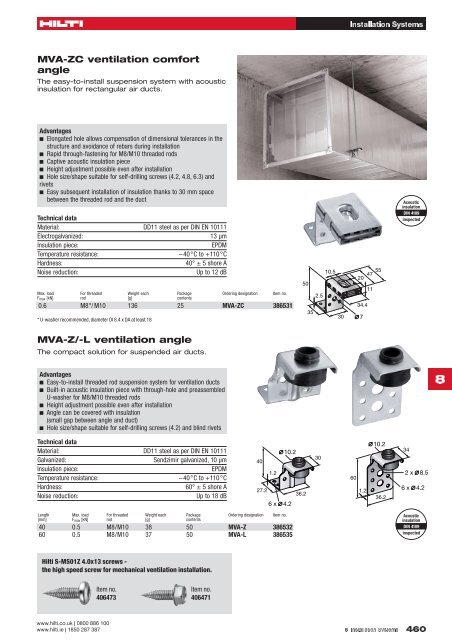 MV System - innovative solutions for the air-conditioning and ... - Motek