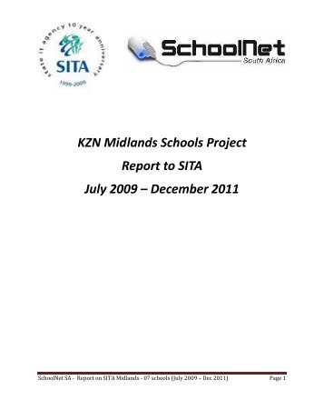 Report for 2011 - SchoolNet South Africa