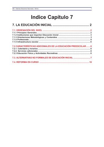 7. La EducaciÃ³n Inicial - OEI