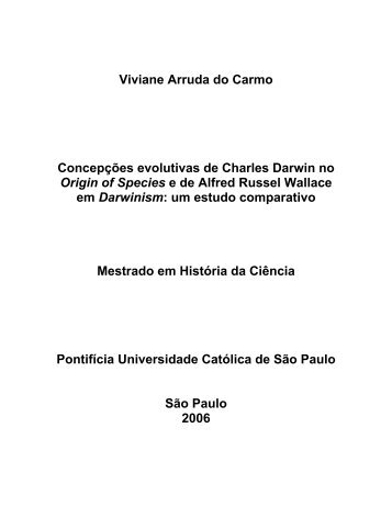 Viviane Arruda do Carmo ConcepÃ§Ãµes evolutivas de Charles ...