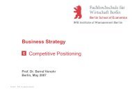 Business Strategy Competitive Positioning - Prof. Dr. Bernd Venohr