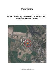 STADT NAUEN BEBAUUNGSPLAN „SB-MARKT LIETZOW-PLATZ ...