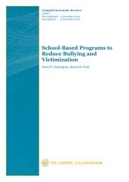 School-Based Programs to Reduce Bullying and Victimization