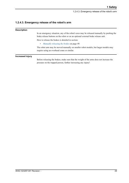 Product manual (part 1 of 2), procedures - Technology