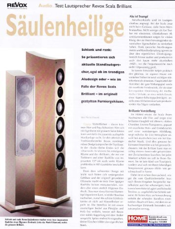 Test: Lautsprecher Revox Scala Brilliant - Revoxsammler