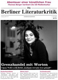 40–90%sparen! www.jokers.de bei allen ... - Die Berliner Literaturkritik