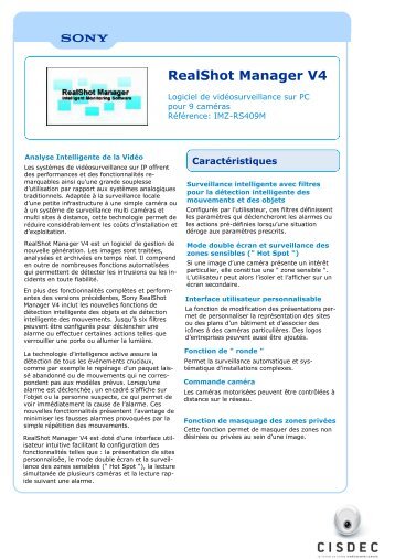 Fiche RealShot Manager V4 - Cisdec