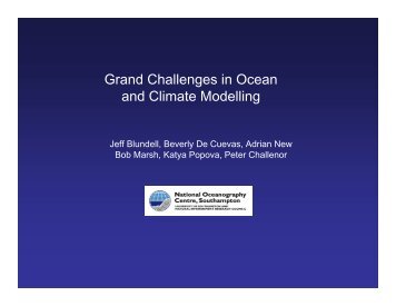 Grand Challenges in Ocean and Climate Modelling - STFC's ...