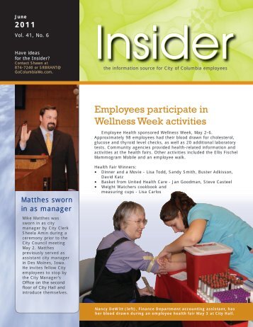 Employees participate in Wellness Week activities - City of Columbia ...