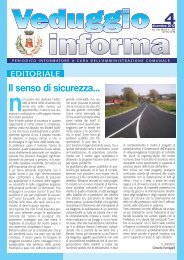 Veduggio informa nÂ° 2012/04 - Comune di Veduggio con Colzano