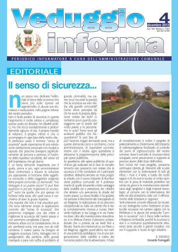 Veduggio informa nÂ° 2012/04 - Comune di Veduggio con Colzano