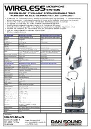 WIRELESS - DAN-SOUND Entrance page