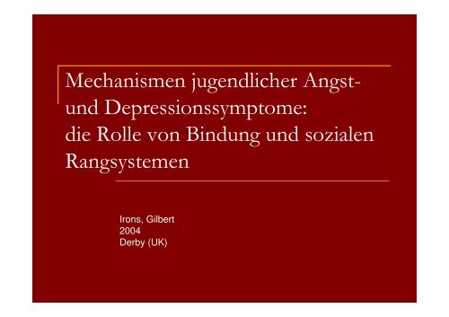 Emotionsregulation im Jugendalter