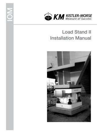 Load Stand II Installation Manual - Kistler-Morse