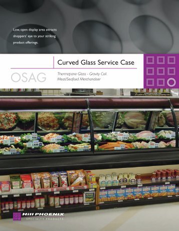 Curved Glass Service Case - Hill Phoenix