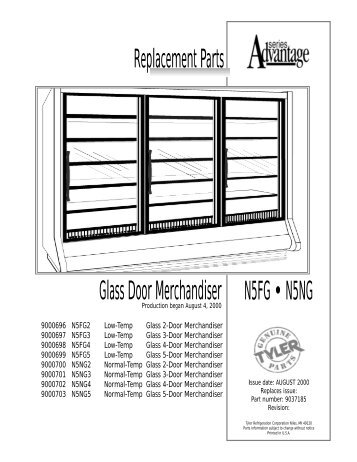 Glass Door Merchandiser ReplacementParts N5FG ... - Hill Phoenix