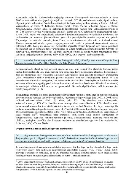 kriminaalpoliitika arengusuunad aastani 2018 - Justiitsministeerium