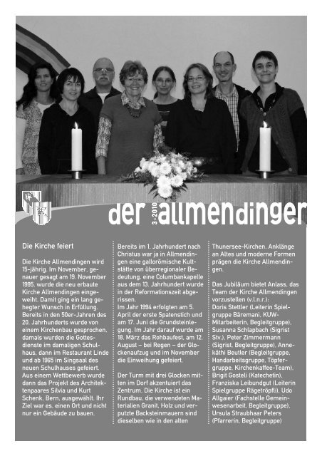 Ausgabe vom Dezember 2010 - Allmendingen-Thun