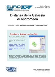 Distanza della galassia di Andromeda (stelle cefeidi ... - INAF-OAT