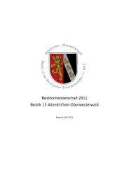 Bezirksmeisterschaft 2011 Bezirk 13 Altenkirchen-Oberwesterwald