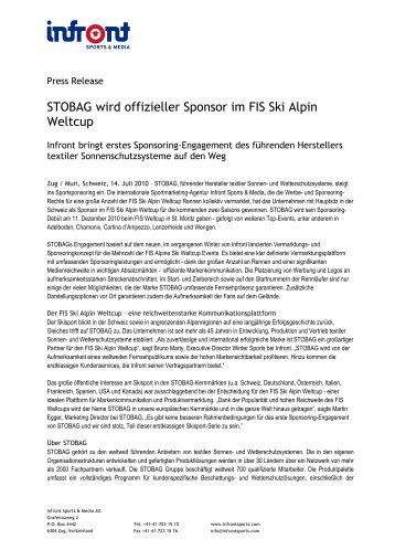 Press Release - Stobag