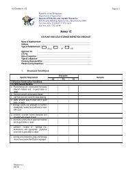 Ice Plant and Cold Storage Inspection Checklist - Bureau of ...