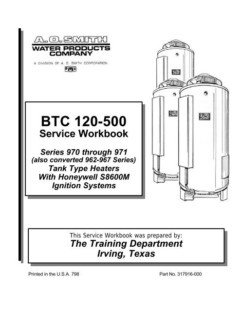 BTC 120-500 - AO Smith Water Heaters
