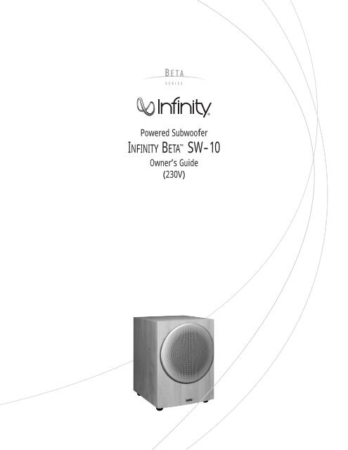 infinity beta subwoofer