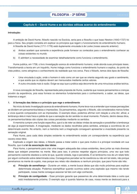 Investigação Acerca do Entendimento Humano - David Hume