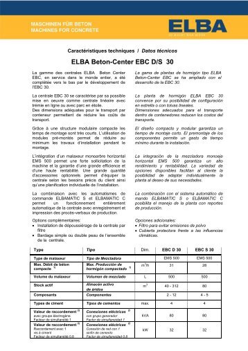 ELBA Beton-Center EBC D/S 30