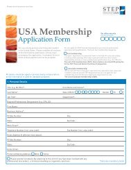 Download the STEP USA Application Form