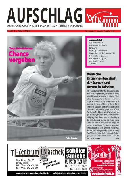 bttve.v AUFSCHLAG - Berliner Tisch-Tennis Verband