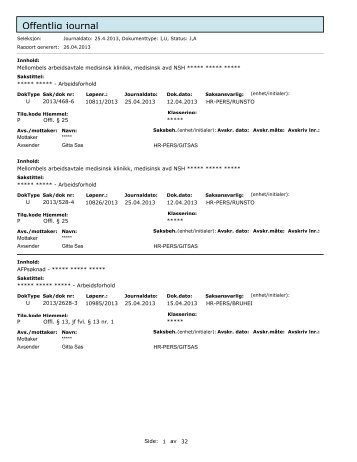 Offentleg journal 04 25 2013.pdf - Helse FÃ¸rde