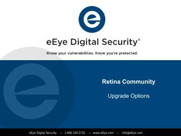 Retina Community - eEye Digital Security